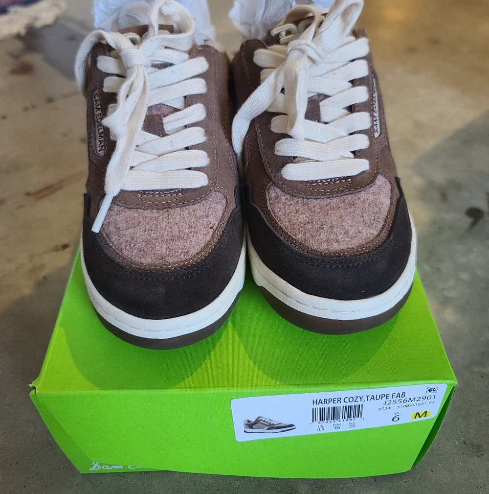 Sam Edelman Brown and Black Sneakers